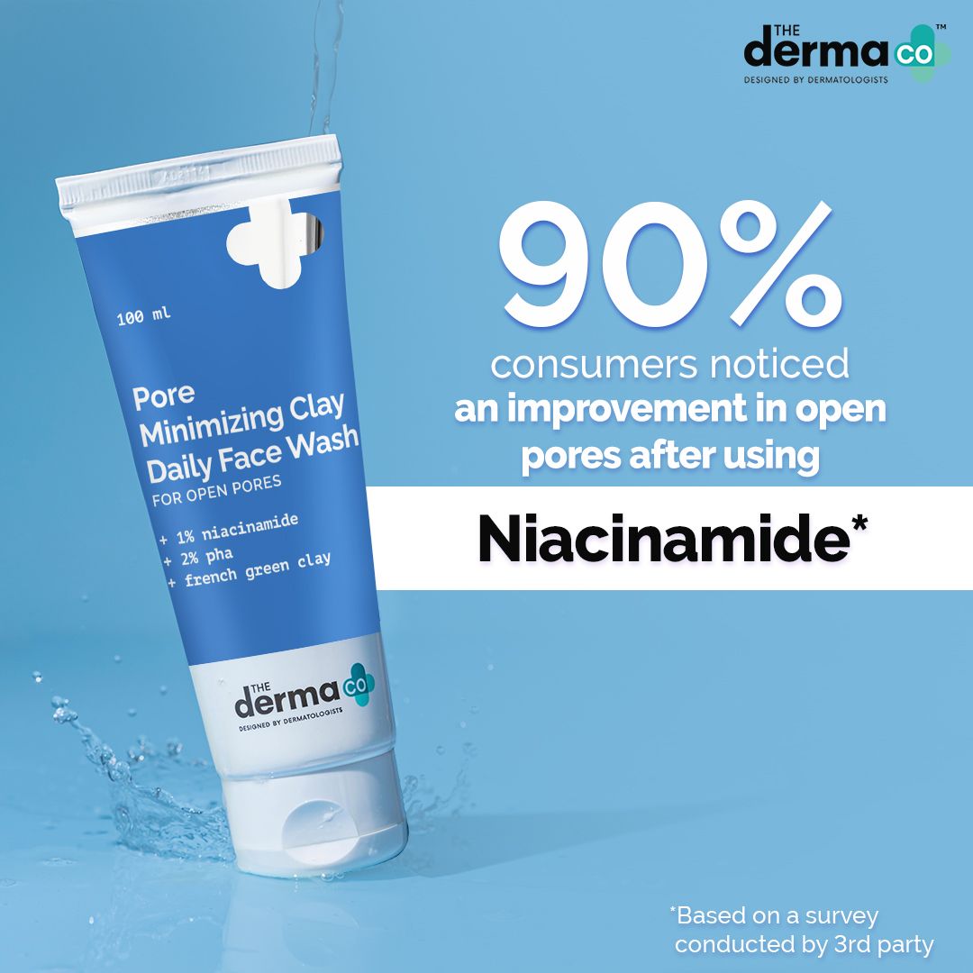Pore Minimizing Clay Daily Face Wash with 1% Niacinamide & 2% PHA - 100 ml