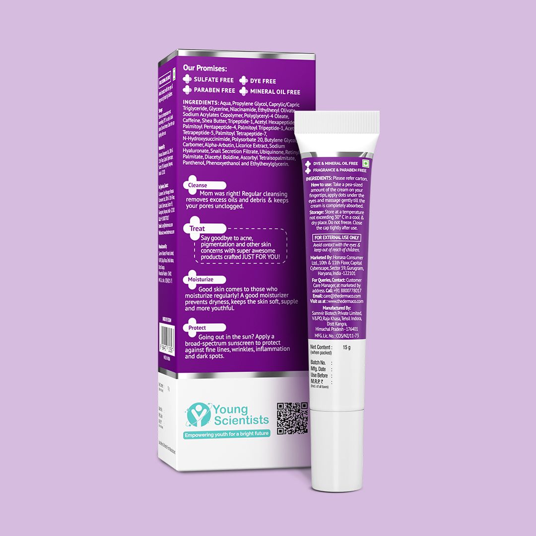 Snail Peptide 96 Under Eye Repair Cream with Snail Mucin & Peptide Complex For Dark Circles & Puffiness - 15 g