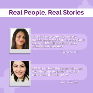 real people real stories on the derma co snail peptide serum