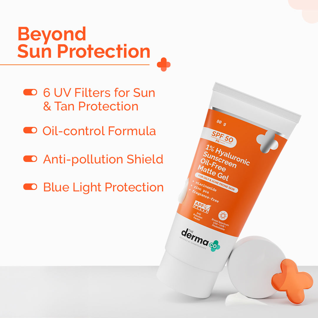 1% Hyaluronic Sunscreen Oil-Free Matte Gel - 80g