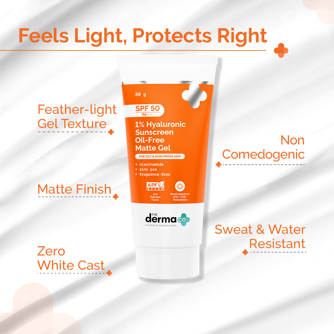 1% Hyaluronic Sunscreen Oil-Free Matte Gel - 80g