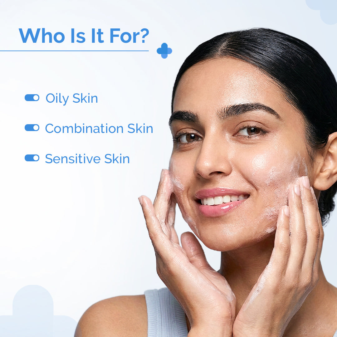 2% Niacinamide Oily Skin Cleanser for Sensitive, Oily &  Combination Skin - 250 ml